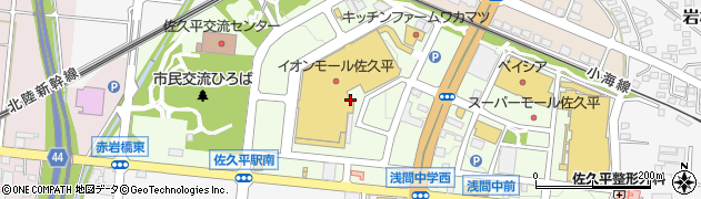 長野県佐久市佐久平駅南周辺の地図