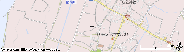 茨城県石岡市瓦谷周辺の地図