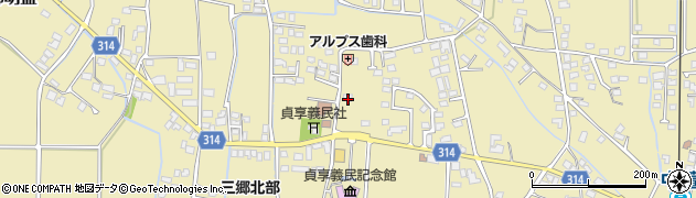 長野県安曇野市三郷明盛3092周辺の地図