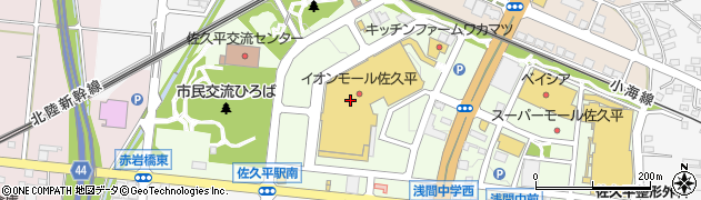 ソフトバンク　イオンモール佐久平周辺の地図