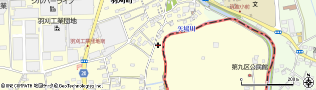 栃木県足利市羽刈町695周辺の地図