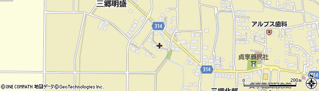 長野県安曇野市三郷明盛4010周辺の地図