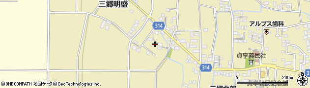 長野県安曇野市三郷明盛4010-1周辺の地図