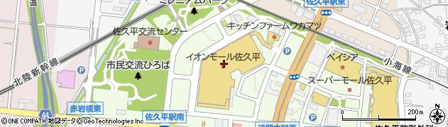 ＪＴＢ　イオンモール佐久平店周辺の地図