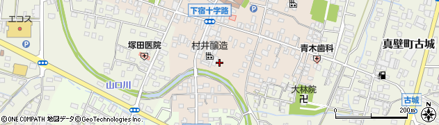 茨城県桜川市真壁町真壁周辺の地図