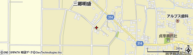 長野県安曇野市三郷明盛4005周辺の地図