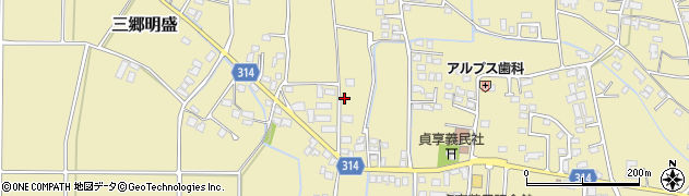 長野県安曇野市三郷明盛3412-10周辺の地図