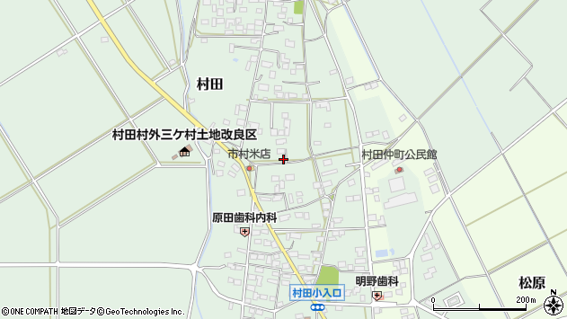〒300-4546 茨城県筑西市村田の地図
