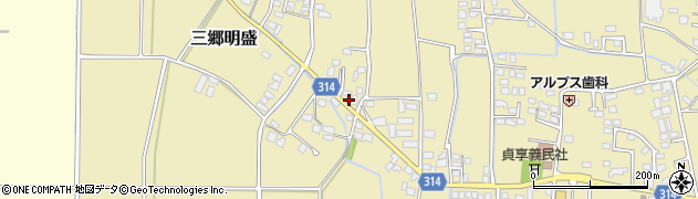 長野県安曇野市三郷明盛3391周辺の地図