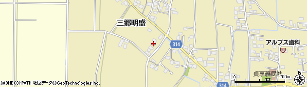 長野県安曇野市三郷明盛4000周辺の地図