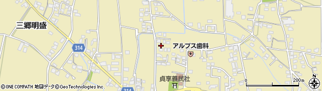 長野県安曇野市三郷明盛3339周辺の地図