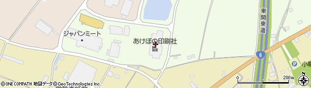 株式会社あけぼの印刷社　茨城町工場周辺の地図