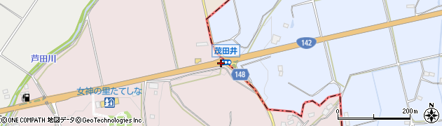 茂田井周辺の地図