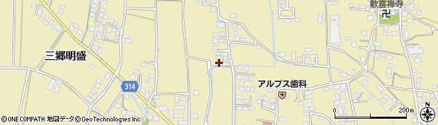 長野県安曇野市三郷明盛3355周辺の地図