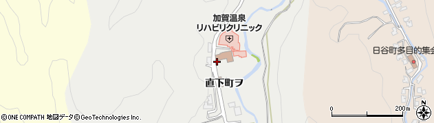 石川県加賀市直下町（ヲ）周辺の地図