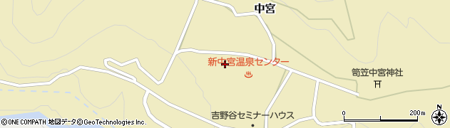 石川県白山市中宮（ヨ）周辺の地図