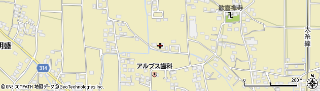 長野県安曇野市三郷明盛2974周辺の地図