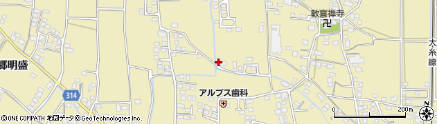 長野県安曇野市三郷明盛2972周辺の地図