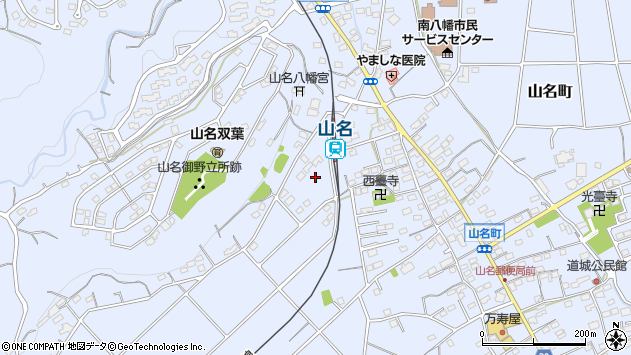 〒370-1213 群馬県高崎市山名町の地図