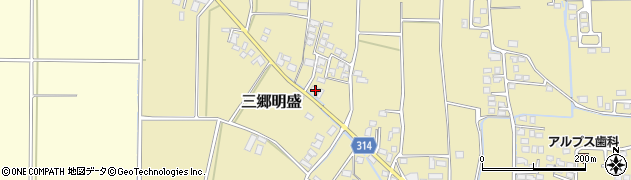 長野県安曇野市三郷明盛3456周辺の地図