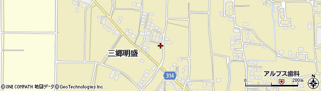 長野県安曇野市三郷明盛3453周辺の地図