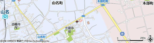 群馬県警察本部　高崎警察署山名駐在所周辺の地図