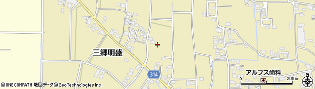 長野県安曇野市三郷明盛3449周辺の地図