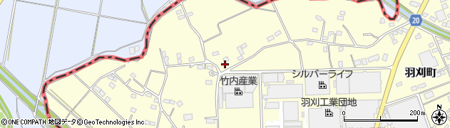 栃木県足利市羽刈町405周辺の地図