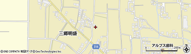 長野県安曇野市三郷明盛3448周辺の地図