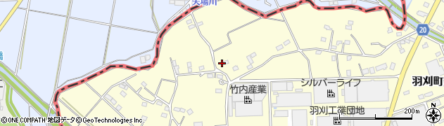 栃木県足利市羽刈町411周辺の地図