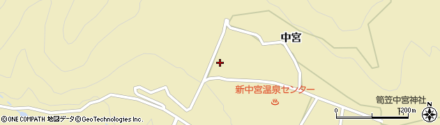 石川県白山市中宮（子）周辺の地図