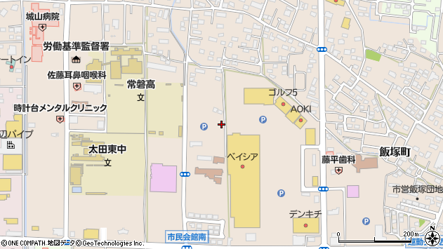 〒373-0817 群馬県太田市飯塚町の地図