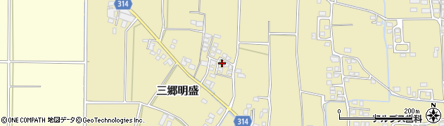 長野県安曇野市三郷明盛3450周辺の地図