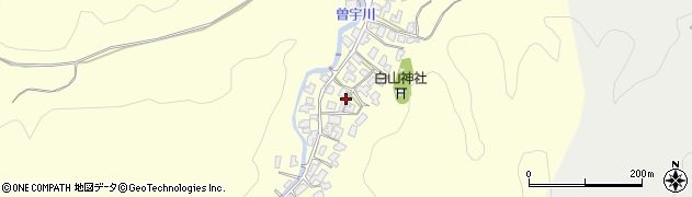 石川県加賀市曽宇町（ワ）周辺の地図