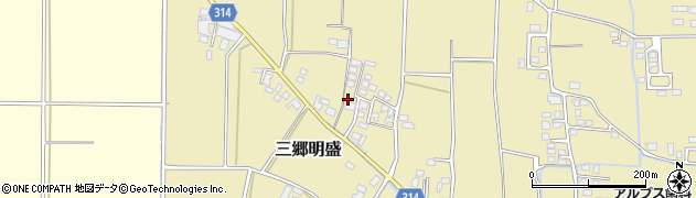 長野県安曇野市三郷明盛3462周辺の地図