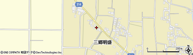 長野県安曇野市三郷明盛3978周辺の地図