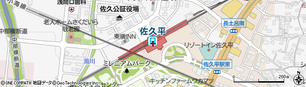 佐久平駅周辺の地図