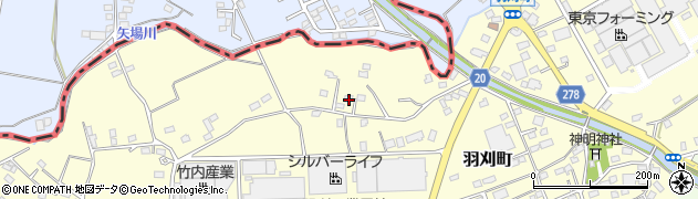 栃木県足利市羽刈町625周辺の地図