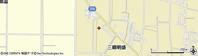 長野県安曇野市三郷明盛3979周辺の地図
