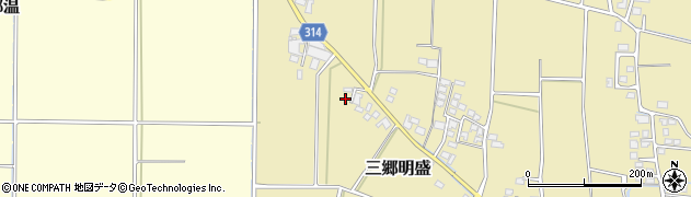 長野県安曇野市三郷明盛3975周辺の地図