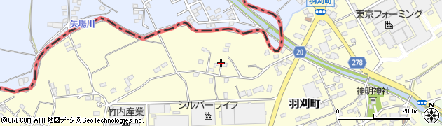 栃木県足利市羽刈町626周辺の地図