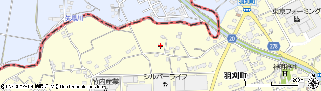 栃木県足利市羽刈町624周辺の地図