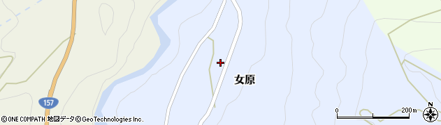 石川県白山市女原ネ周辺の地図