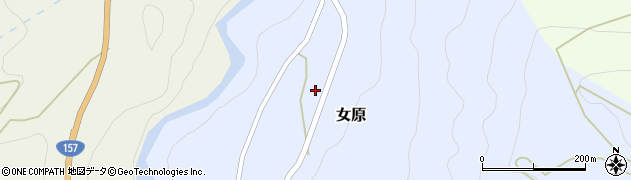 石川県白山市女原（ネ）周辺の地図