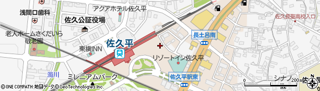 トヨタレンタリース長野佐久平駅前店周辺の地図