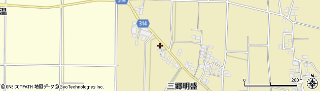 長野県安曇野市三郷明盛3976周辺の地図