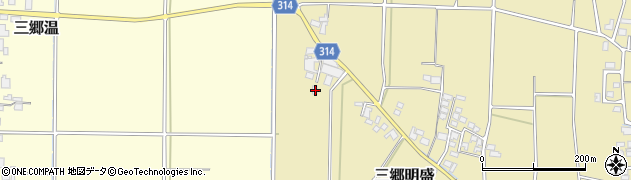 長野県安曇野市三郷明盛3966周辺の地図