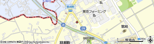 栃木県足利市羽刈町748周辺の地図