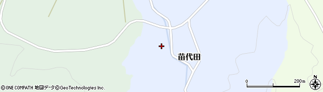 苗代田川周辺の地図