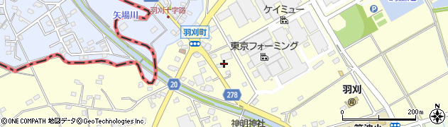 栃木県足利市羽刈町808周辺の地図